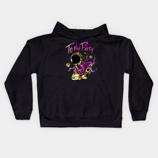 Alien astronaut to the party Kids Hoodie